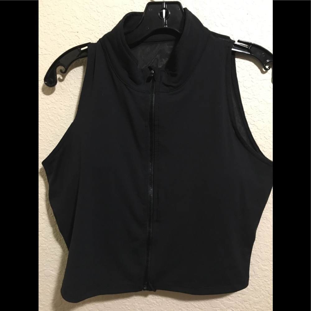 FABLETICS BlueBell Midi Sports Bra ZIP it up. NWOT